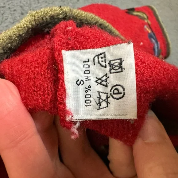 Vrikke Red Wool Waistcoat Women’s Small Irene Haugland Zahl 100% Wool - Picture 6 of 6